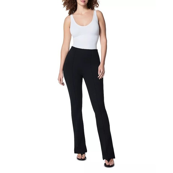 SPANX Ponte Micro Flare Pants Classic Black Size 2X New With Tags‎